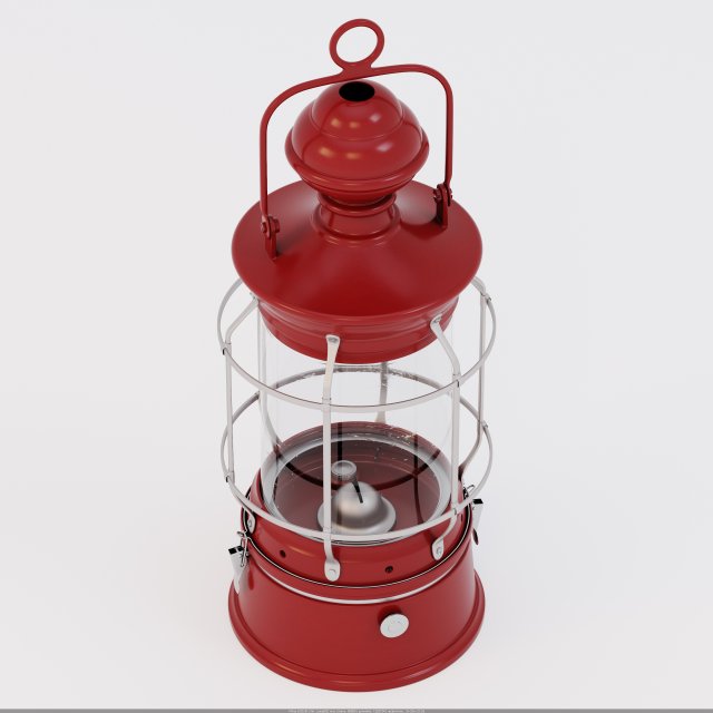 Vintage kerosene lamp 3D 모델 .c4d .max .obj .3ds .fbx .stl .blend 
