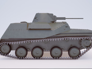 रूसी टैंक टी-30 3D मॉडल