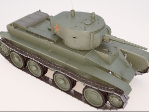 Russian tank BT - 5 3D 模型