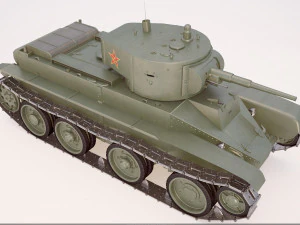 Russian tank BT - 5 3D Model