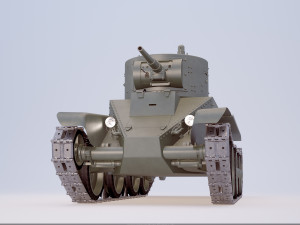 Russian tank BT - 5 3D 模型
