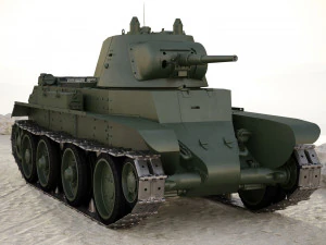 Russian tank BT - 7 3D Model