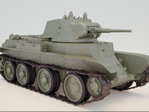 Russian tank BT - 7 3D 模型