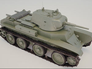Russian tank BT - 7 3D 模型