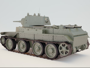 Russian tank BT - 7 3D 模型