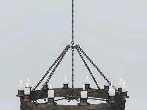 Medieval ceiling lamp 3D Model