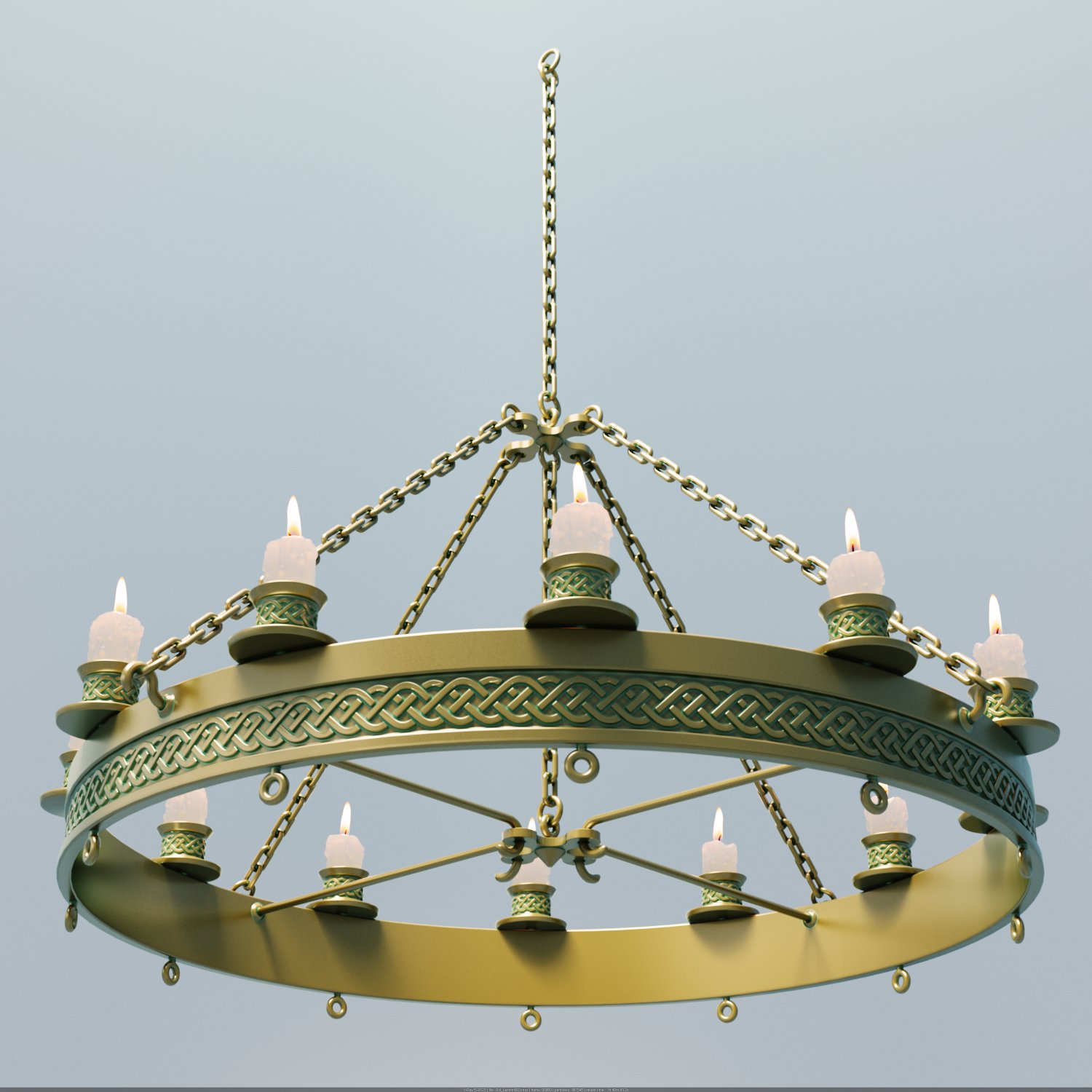 Medieval ceiling shop light