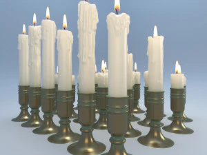 キャンドル 3Dモデル