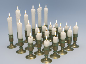 Candles 3D Model
