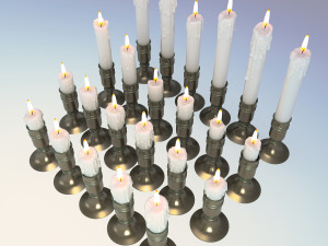 Candles 3D Model