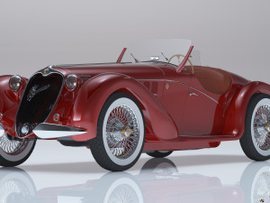 1939 Alfa Romeo 6C 2500 SS spider HQ 3D 모델
