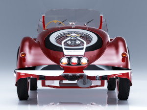 1939 Alfa Romeo 6C 2500 SS spider HQ 3D Модель