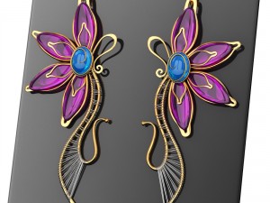 earringsflower 3D Model