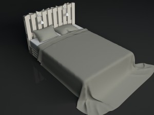 bed of boards 3D-Modell