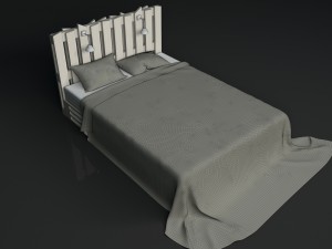 bed of boards 3D-Modell