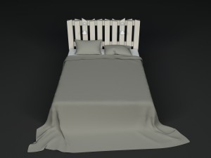 bed of boards 3D-Modell