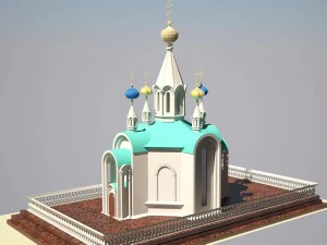 iglesia Modelo 3D
