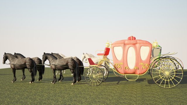 horses 3D Model .c4d .max .obj .3ds .fbx .stl .blend 