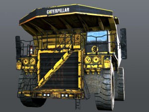 dump truck rusty 3D Model