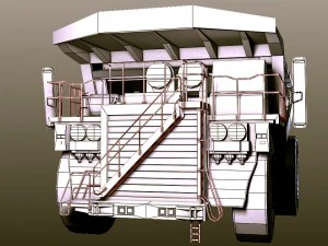 dump truck rusty 3D Model