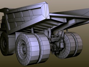 dump truck rusty 3D Model