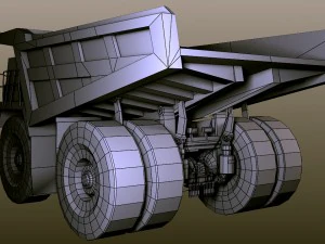 dump truck rusty 3D Model