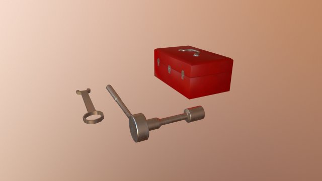 garage tool Model 3D .c4d .max .obj .3ds .fbx .stl .blend 