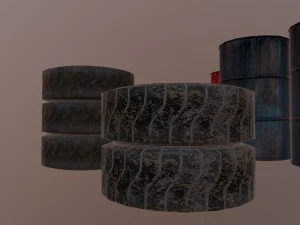 barrels tyre 3D Model