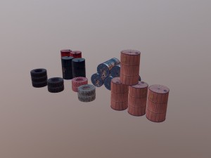 barrels tyre 3D Model