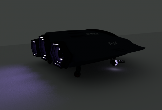 modern sci-fi aircraft zip 3D Модель .c4d .max .obj .3ds .fbx .stl .blend 