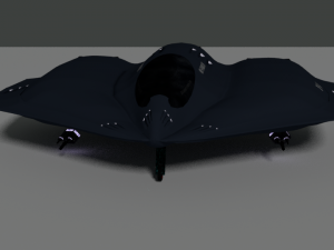 modern sci-fi aircraft zip 3D Модель