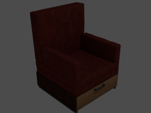 old armchair 3D 모델