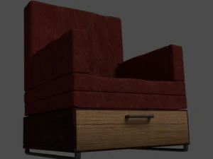 vecchia poltrona Modello 3D