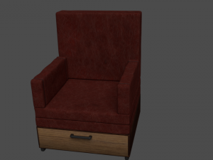 old armchair 3D 모델