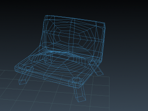 chairs and table Modelo 3D