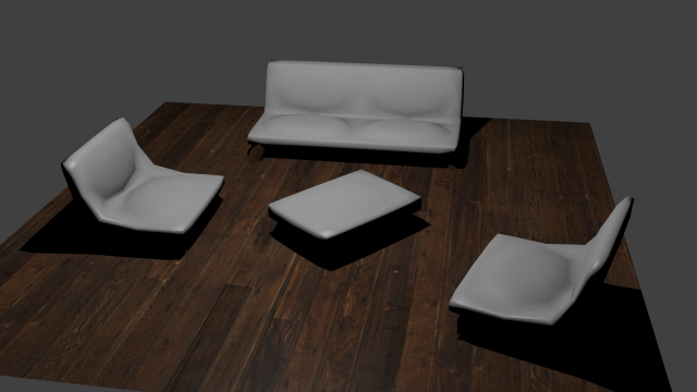chairs and table Modelo 3D .c4d .max .obj .3ds .fbx .stl .blend 