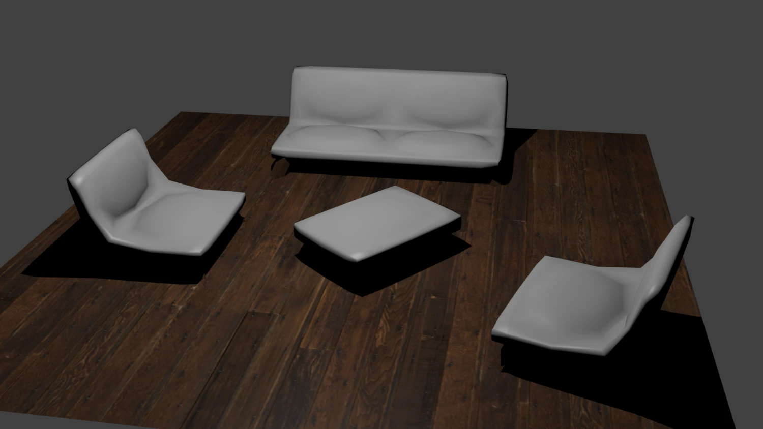 chairs and table 3D Model .c4d .max .obj .3ds .fbx .stl .blend 