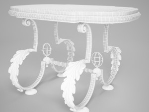 coffe table by gilbert poillerat 30s Model 3D
