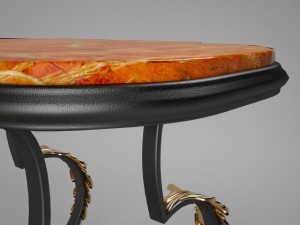 coffe table by gilbert poillerat 30s Model 3D