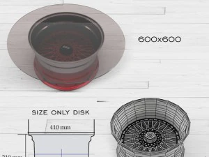 thomi felgen wheels table 3D Model