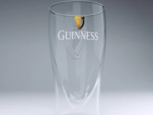 guinness beer glass 3D Model