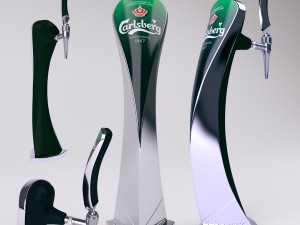 carlsberg beer tap 3D Model