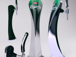 칼스버그 맥주 탭 3D 모델