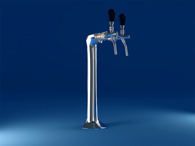 beer tap pub equipment Modelo 3D .c4d .max .obj .3ds .fbx .stl .blend 