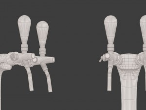 beer tap pub equipment Modelo 3D