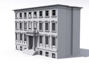 building 4 storey 3Dモデル
