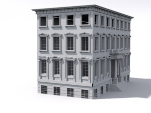 building 4 storey 3Dモデル