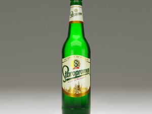 staropramen bottle 3D Model