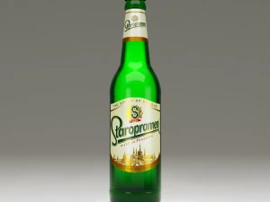 garrafa de staropramen Modelo 3D