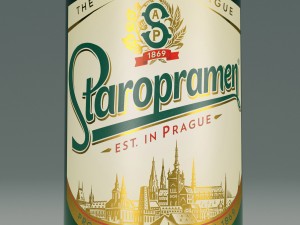 staropramen bottle 3D Model